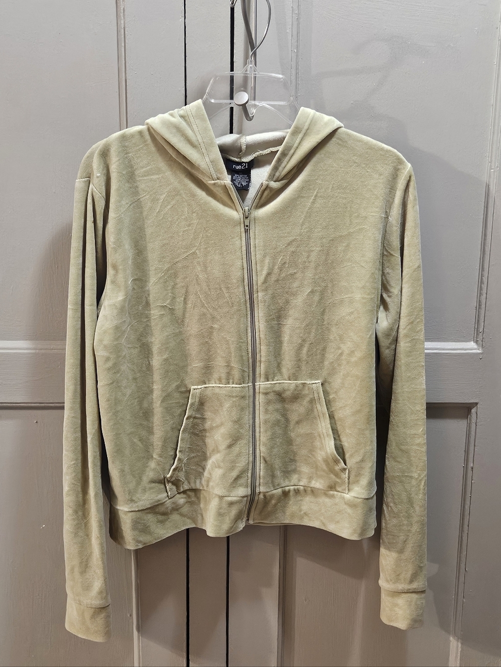 RUE 21 - Velour Zip Hoodie - Jrs Sz XL